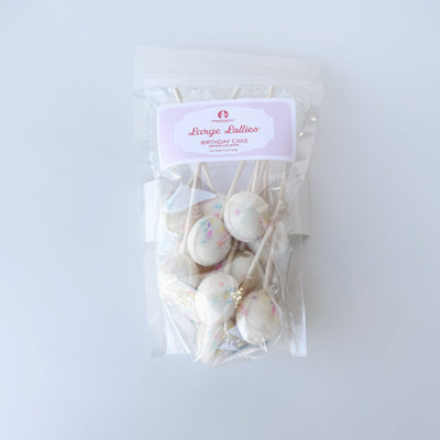 Large Lollies: Birthday Cake - 12ct