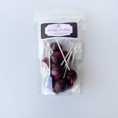 Large Lollies: Chocolate Cinnamon Bear - 12ct