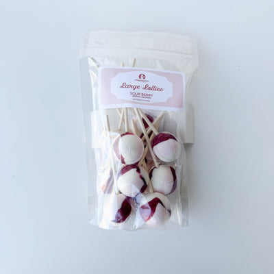 Large Lollies: Sour Berry - 12ct