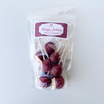 Large Lollies: Sparkling CranRaspberry - 12ct