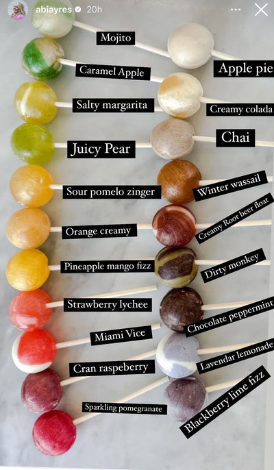 LARGE LOLLIES SAMPLER : ALL ABI'S FLAVORS 20ct