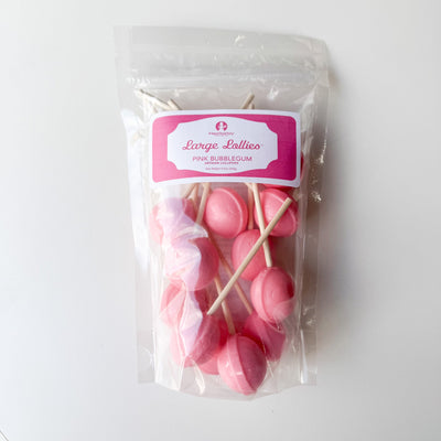 Large Lollies: Pink Bubblegum - 12ct